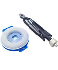 Stainless Steel Aircraft Lock Wire Twisting Tool Set With Heavy Duty Jaws For Durable Wire Twists And Locking In Aircraft Maintenance And Industrial Applications, shown with wire reel.