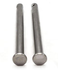Two Heavy Duty 304 Stainless Steel Clevis Pins M8 X 100mm Single Hole Flat Head Pin For Hitch Pin Lock Systems