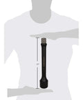 1 Inch Drive 10 Inch Torque Extension For Impact Wrenches, 550 Ft Lb Rating, Black Chrome Moly Steel, held by person.