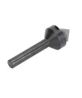 Top Shelf V Shape Router Bit With Rock Solid Tungsten Carbide Insert And One Quarter Inch Shank showing blade and shank design.
