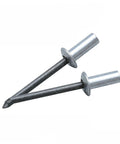 100 Pack Aluminum Blind Rivets 1/8 Inch By 9/32 Inch Grip Length Heavy Duty Pop Fasteners for sheet metal joins and car mods.