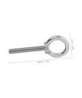 Heavy Duty Stainless Steel Threaded Eye Bolt M10x60 Set With Nuts And Washers, showing a single 3cm eye bolt for secure mounting.