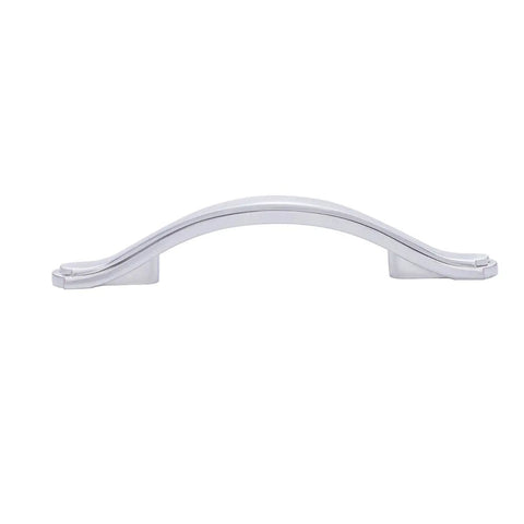 Traditional Craftsman Cabinet Handle Set 5.13 Inch Length With 3 Inch Hole Center Satin Nickel Brushed Finish 10 Pack For Cabinets And Drawers 0.86 Inch Projection Slick Nickel Look For Kitchen And Bath Hardware