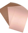 Stack of 20 single sided copper clad laminate PCB boards 180x120mm 1.5mm thick for DIY prototyping projects.
