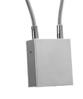 Beefy Steel Cable Padlock 85mm Shackle With Aluminum Alloy Lockout Tagout, close-up of steel cable detail