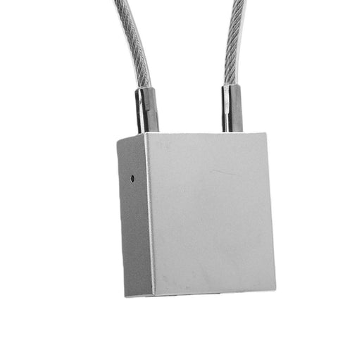 Heavy Duty Cable Padlock Lockout Tagout Kit 85mm Insulated Shackle, Rust Resistant Aluminum Casing with attached cables