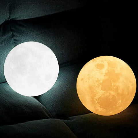 Dual glowing Engraved 3D Moon Lamp With RGB Lights To My Wife Dope Gift From Husband 5.9 Inch Moon Light for home decor.