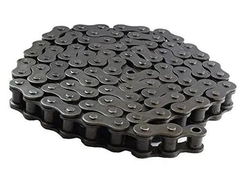 ANSI 06B Metric Standard Roller Chain, 10 Feet Long, 0.375 Inch Pitch, Includes 1 Connecting Link, Heavy Duty, Heat Treated Pins