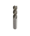 Front view of Rannb end mill, 5/8 in cutting diameter, 5/8 in shank, 4-flute HSS.