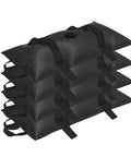 Heavy Duty Umbrella Base Weights Set Of 4 Fillable Water Bags For Patio Garden And Backyard Black Four Pack Easy To Fill