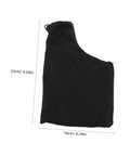 Heavy Duty Sawdust Collection Bag For Miter Saws And Bench Planers featuring sturdy black fabric and zipper, size 23cm x 16cm.