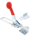 Built Tough Heavy Duty Toggle Latch Clamp 450kg Holding Power, red handle, iron material for tool boxes and storage cases