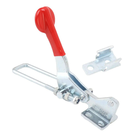 Built Tough Heavy Duty Toggle Latch Clamp 450kg Holding Power, red handle, iron material for tool boxes and storage cases