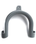 Gray Washer Drain Hose Guide Mounting Bracket U Shape Replacement Part For WH41X10133 shown from front angle on white background