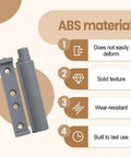 Magnetic Push Door Catches Set 10 Pack With Adjustable Head For Cabinets And Drawers, ABS material features listed