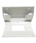 Corner Mount Power Distribution Box in White Nylon Slim Fit With Heavy Duty Metal Housing Pre Drilled Holes And Compact Wall Mount For Under Cabinet And Counter Installations Ideal For Residential And Light Commercial Use