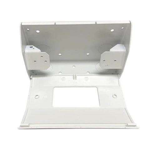 Corner Mount Power Distribution Box in White Nylon Slim Fit With Heavy Duty Metal Housing Pre Drilled Holes And Compact Wall Mount For Under Cabinet And Counter Installations Ideal For Residential And Light Commercial Use