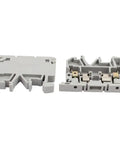 10 Pack ASK1EN DIN Rail Mount Fuse Holder Terminal Block For 4mm2 Wire 500V Gray 58mm X 42mm X 7mm Fits 5x20mm Fuses