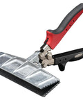 Malco S9R hand seamer, red and black handle with metal jaws, front view