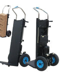 Heavy Duty Electric Stair Climbing Trolley With 1200W Motor Makes Moving Piles Of Furniture And Heavy Gear Up Or Down Steps A Total Breeze While Offering 280KG Load Capacity And Smooth Stepless Speed Control For Any Job.
