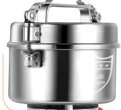 Electric Grain Mill Grinder For Home Use And Small Biz Multigrain Dry Milling Machine stainless steel top view