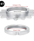 15T Beefy Steel Freewheel For Fixed Gear Bikes With Lockring, Heavy Duty Steel Construction