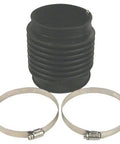 Heavy Duty White U Joint Bellows Kit To Kick Rough Steering To The Curb On Mercury Marine Outboards with metal clamps.