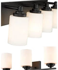 4 Pack Bell Shaped White Frosted Glass Shade Replacements For Ceiling Fans And Lamps, 1.65 Inch Fitter, 5 Inch Height