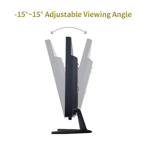 Side view of 15 Inch CCTV Monitor Dope Pro Grade Security Screen with built-in speaker and adjustable angle feature.