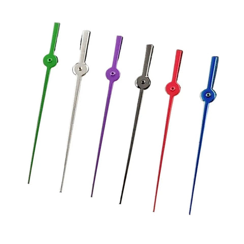 Watch Hands Set 12.5mm Single Second Hand For NH34 NH35 NH36 NH38 Movements Multicolor Silver Gold Blue Green Orange Red