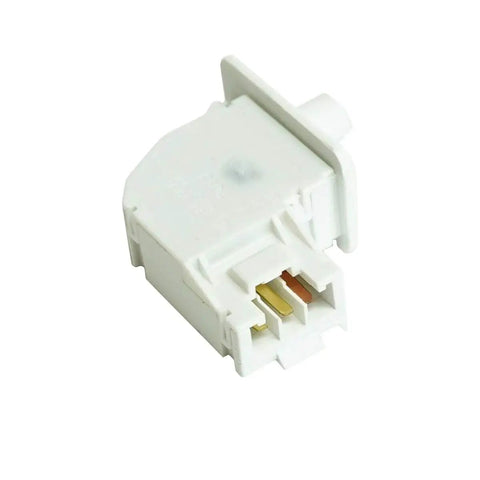Dryer Door Switch Replacement WE04X28977 WE10X23879 for Hotpoint showing side view of multicolor interlock