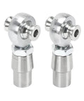 Built Tough Steel Heim Joint Rod End Assembly 2 Pack 7 8 Inch shown from the side, steel construction for steering suspension upgrades.