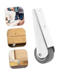 Heavy Duty 2 Piece Barn Door Rollers With Galvanized Nylon Sliding Track Wheels And Bottom Guide Pulley for smooth installation and use.
