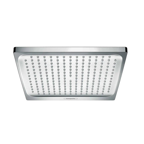 Crometta E 9 Inch Showerhead Chrome With Rain Spray And 2.5 GPM Water Flow for Spa Like Showers, square chrome finish head