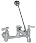 Wall Mount Compression Service Faucet 10361 Chrome Tough As Nails For Commercial Kitchens And Food Service, Heavy Duty Brass Faucet