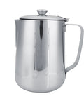 Stainless Steel Milk Frothing Pitcher With Lid And Dripless Spout 2000ml Pro Grade For Latte Art Ready Milk Steaming Durable