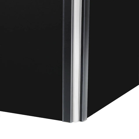 Heavy Duty Clear PVC Hinge Fits 1/8 Inch Acrylic, close-up view showing smooth bend for cabinetry hardware.
