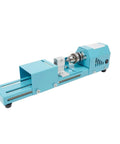 Mini Metal Wood Lathe Machine Corded Electric Compact Desktop Milling Tool For Small-Leaf Rosewood Craft Projects in blue.