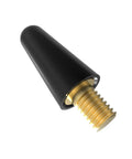 Ford Universal Antenna Delete Cap Replacement For F Series And Bronco 2009 2026 F 150 2017 2025 F 250 F 350 2021 2025 Plug And Play Install for a clean look and no antenna hole, angled view showing black cap with threaded end.