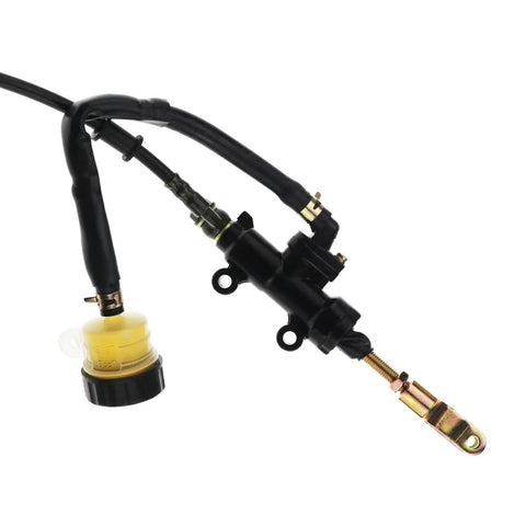 Rear Hydraulic Brake Caliper Master Cylinder Kit for Go Karts ATVs Golf Carts and Drift Trikes with 55 inch brake line