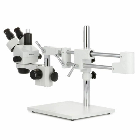 Trinocular Zoom Microscope With 3.5X To 180X Magnification, 144 LED Ring Light, 18MP USB 3.0 Camera, A Real Workhorse Stereo Microscope For Biology, Electronics, QC, And Detailed Inspections.