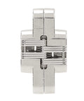 Mini Cross Hidden Hinge Set 4Pcs 43mm Zinc Alloy 180 Degree Swing Invisible Door Hinge for Jewelry Boxes, close-up view