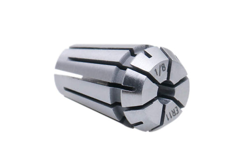1/8 inch collet from 7 Piece ER11 Collet Set For CNC Milling And Lathe Work Range 1/32 To 1/4 Inch 0.0004 Inch Concentricity True Double-Angle Design