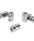 5Pcs CNC Motor Jaw Shaft Coupler Set Anti Burr Universal Shaft Coupling Durable Steel Smooth Edges