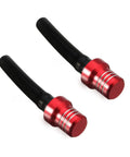2 Piece ATV Air Vent Hose And Gas Cap Kit With CNC Tank Valve Tube And Aluminum Breather With Check Ball, universal fit, red