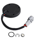Motor Speed Sensor For G22 G29 Electric Golf Cart Replacement Part Made From Durable Plastic And Metal Black JU2 H1670 22 00 Ensures Accurate Speed Readings And Smooth Cart Performance. Black circular sensor with attached wire and connector, including small metal and plastic parts.