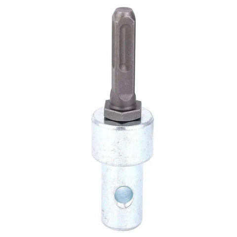 Square 4 Pin Drill Bit Adapter For Earth Auger Attachment Fits Electric Hammer Drill To Auger Connector, metal build shown