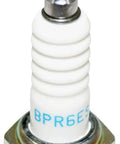 Close-up of BPR6ES Spark Plug, part of Eight Pack 7131 For Classic Cars Like Aston Martin, Mercedes, with Reliable Starts