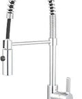 Continental Single Handle Pre Rinse Kitchen Faucet Polished Chrome With Drip Free Ceramic Cartridge 1 Hole Or 3 Hole Deck Mount