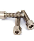 Top Shelf Pure Titanium Grade 2 Hex Socket Cap Screws Metric M1 6 Fasteners Din912 Standard with clean finish and precise length.